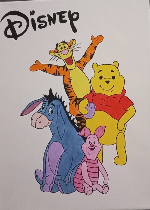 Namaluje obraz plakat postacie z bajek