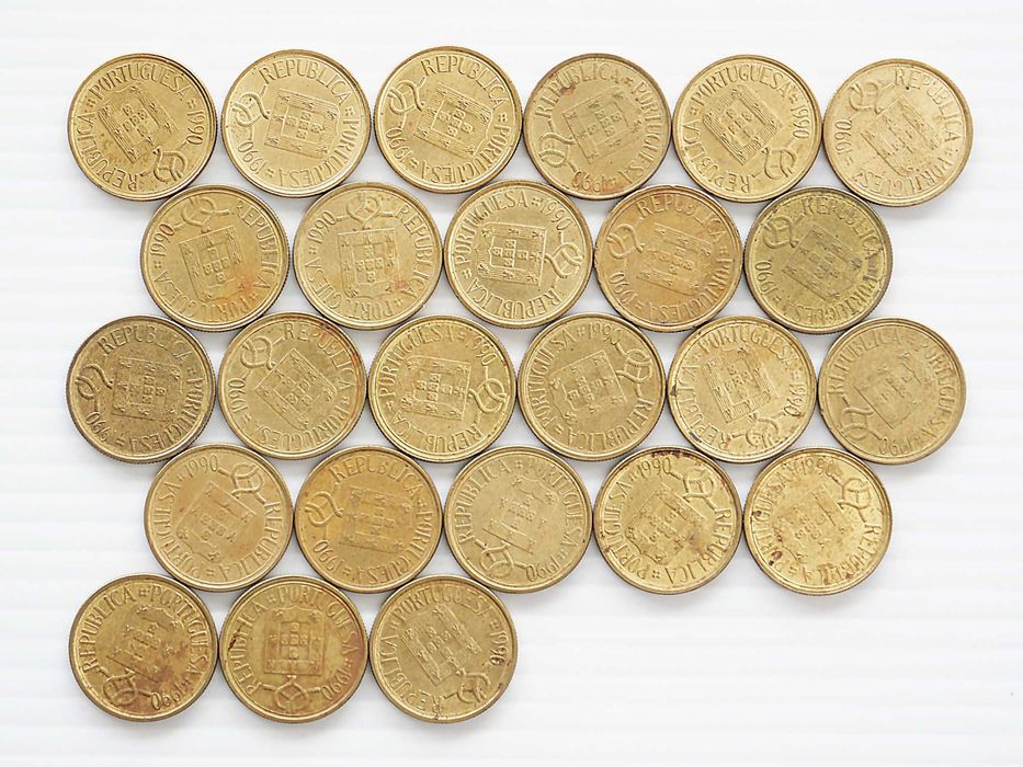 Lote de 25 Moedas 1 Escudo 1990