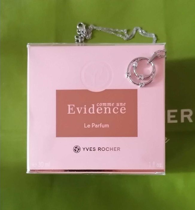 Подарунковий набір духи Evidence 30ml + Кулон Ив Роше Yves Rocher ів