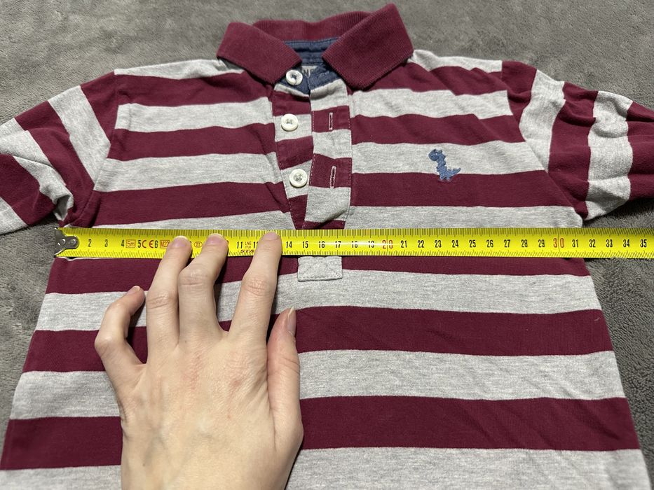 Bluzka z długim rekawem next 2-3lata 92-98cm w paski #1740