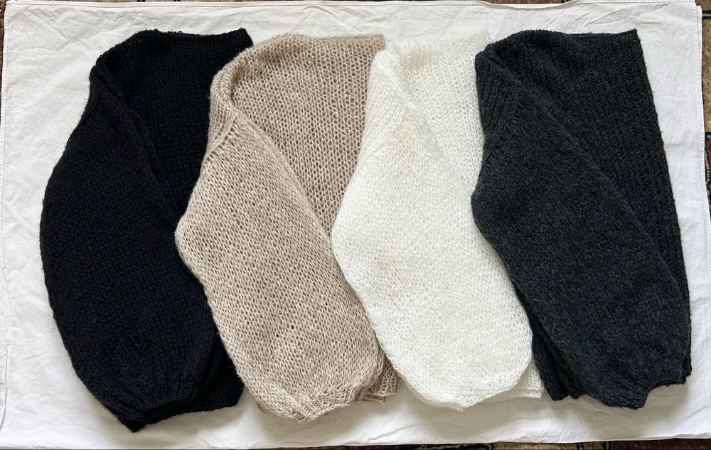 Паутинка светр вʼязаний мохеровий свитер джемпер кид мохер вязаный