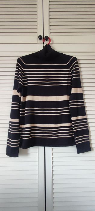 Klasyczny sweter, golf Kappahl 38 M bawełna modal