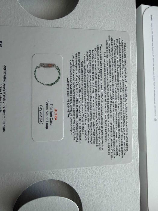 REZERWACJA DO CZWARTKU Apple Watch Ultra 1. gen 49 mm