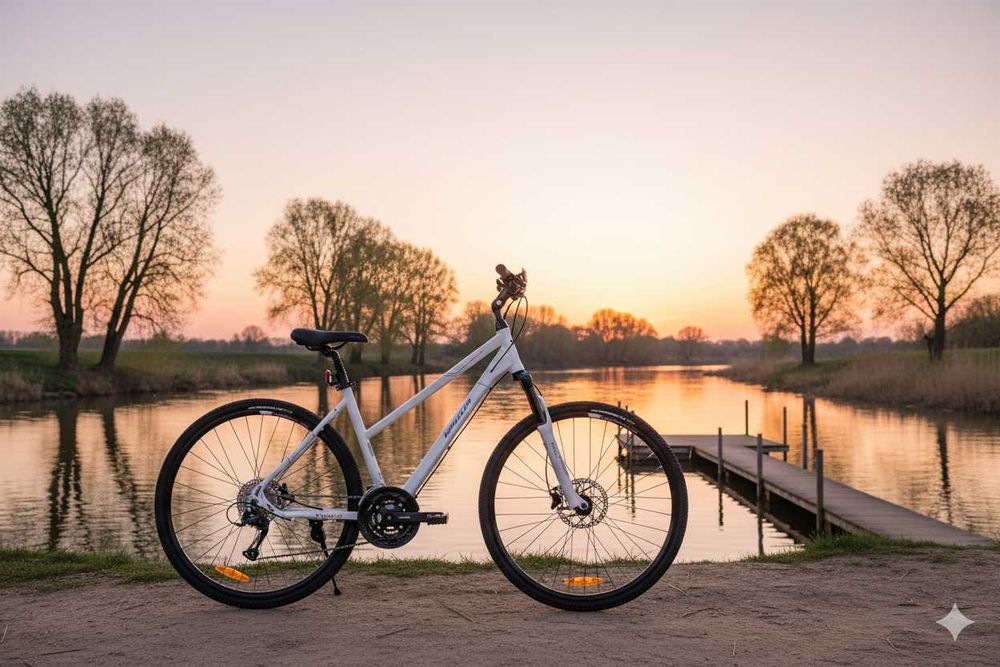 Rower crossowy Wheeler Cross 6.3 rama 44\48cm koło 28" biały lady