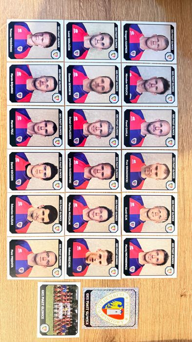 Ekstraklasa 08/09 naklejki do wyklejania PANINI Piast Gliwice