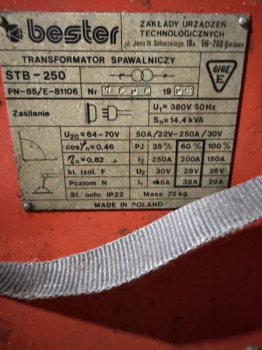 Spawarka Bester stb-250