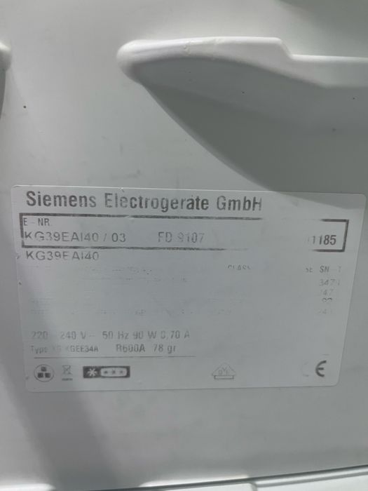 Lodówka Siemens 202cm A+++ |12msc |BD stan |Dowóz
