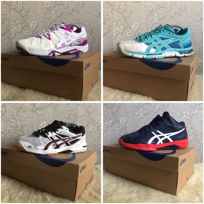 Гортайте фото, 18 пар Asics Mizuno волейбол теніс 40,5-39 25,75 25,5