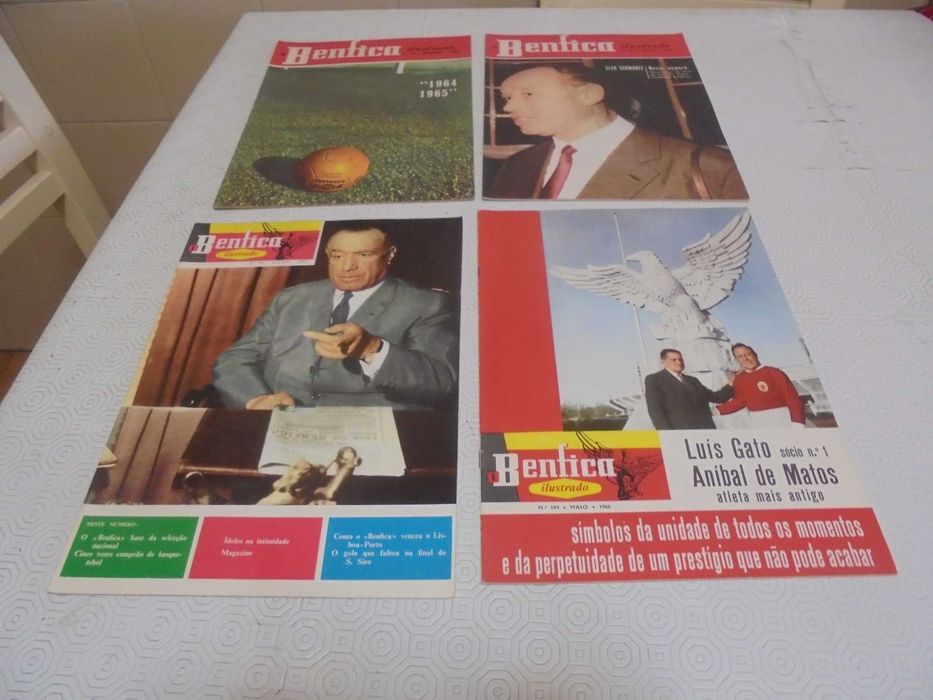 Lote de 22 revistas "O Benfica Ilustrado" anos 50-60 - Rara