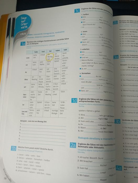 Język niemiecki książka ćwiczeń do liceum i technikum