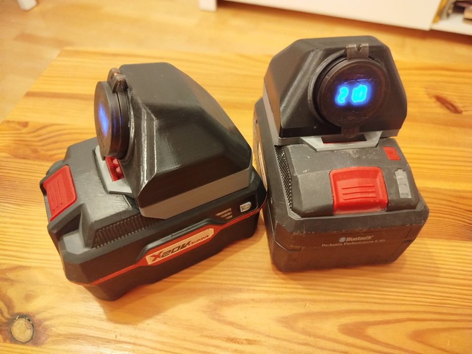 Powerbank Parkside 20V ładowarka USB C z woltomierzem fast charge