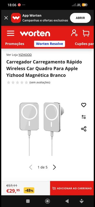 Carregador inducao iphone