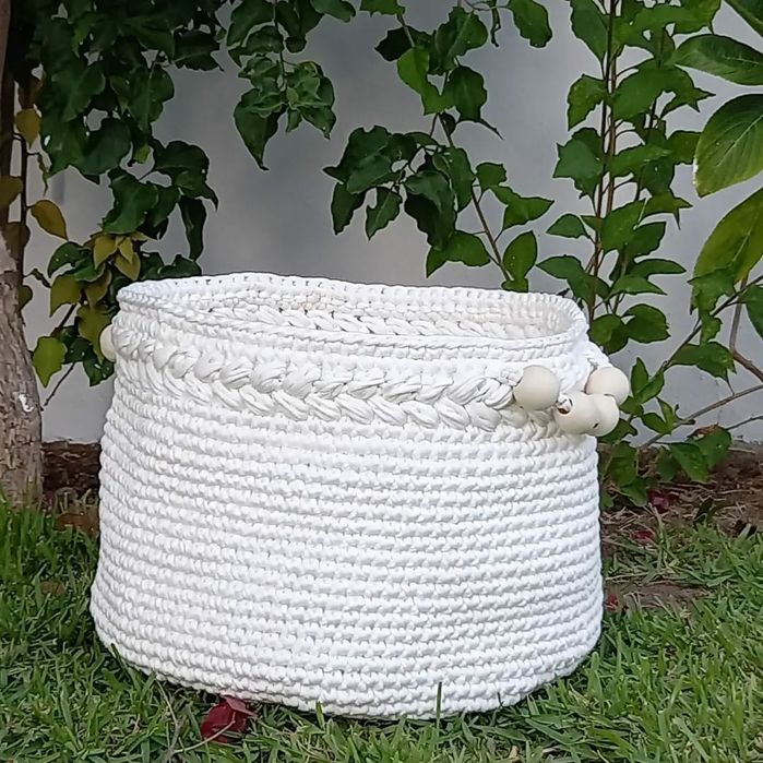 Cesta com trança