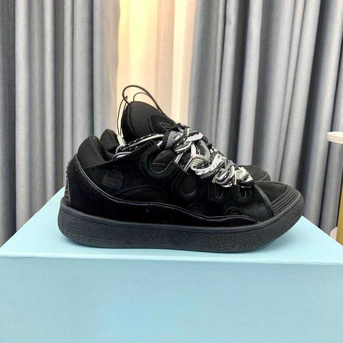 (БЕЗ ПЕРЕДОПЛАТИ) Lanvin Curb Sneakers ланвін карб снікерс чорні опіум