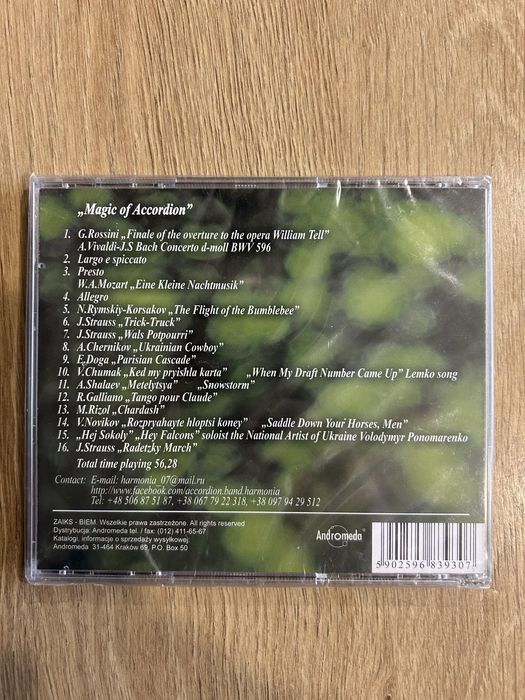 Harmonia muzyka klsyczna akordeon płyta CD folia