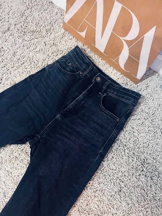 Stradivarius rurki 34 wysoki stan xs czarne