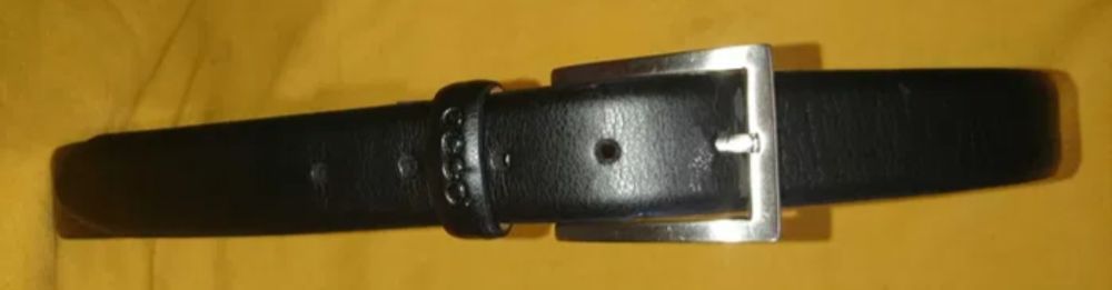 Ремень кожаный р.М 90см. Ecco Новый. Ремінь шкіряний Ecco. Пряжка Puma