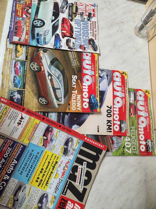 Stare gazety auto moto 2004 + PLAKAT Toyota Supra JDM Zestaw