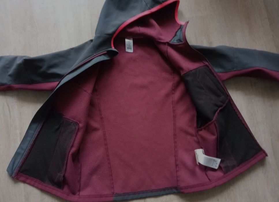 Softshell quechua 131 140 kurtka jesienna przejściowa Decathlon i