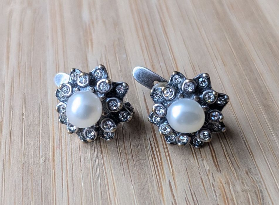 Серьги Jenavi с жемчугом