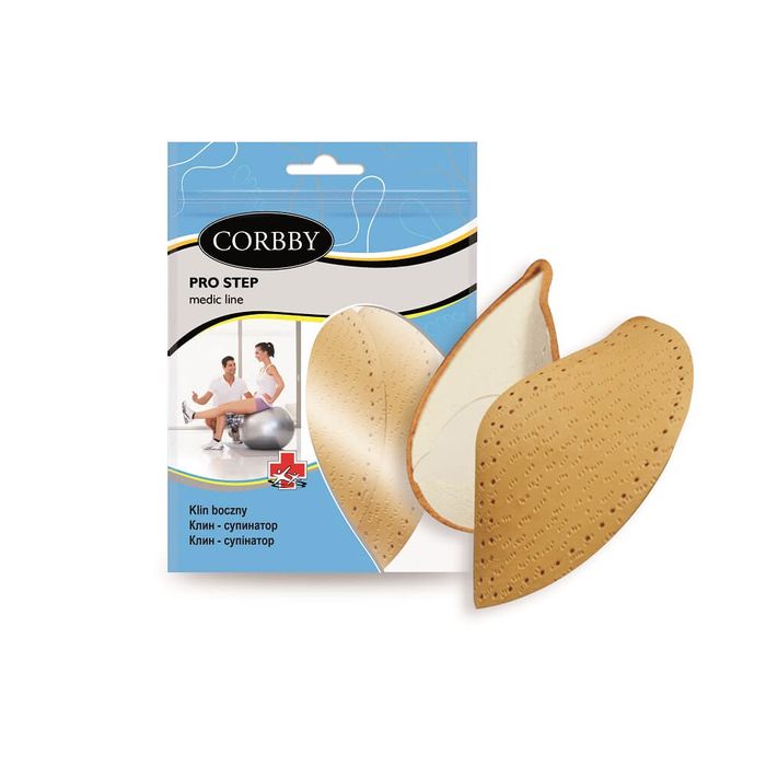 Klin boczny pelota na płaskostopie ze skóry naturalnej 35/36