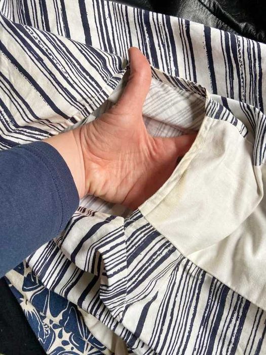 Quiosque sukienka midi trapez paski xxl 44 46 marynarska +size