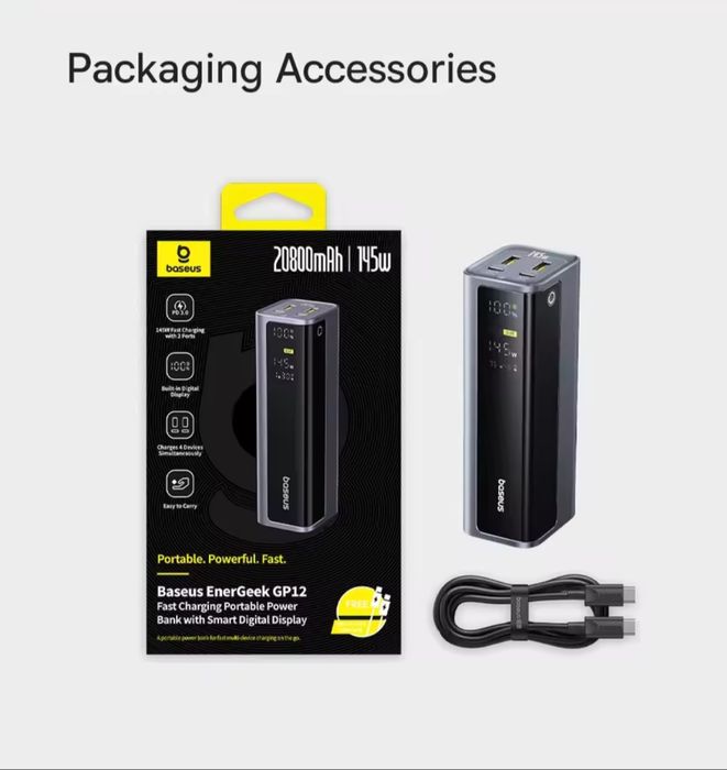 Baseus 145 Вт Power Bank 20800 мАч.