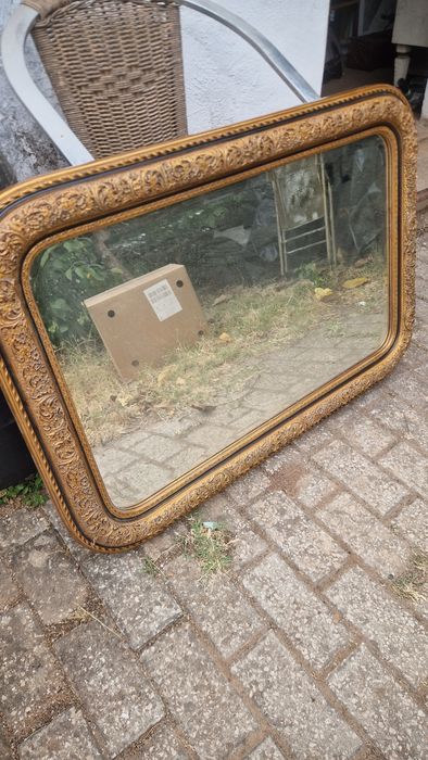 Espelho 90x70cm Dourado