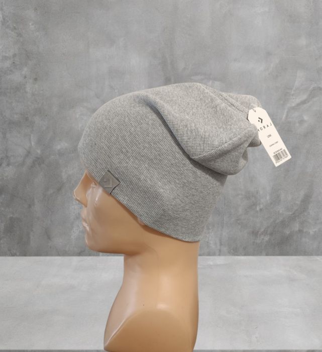Męska/Unisex szara czapka Moraj typu beanie – bawełna!