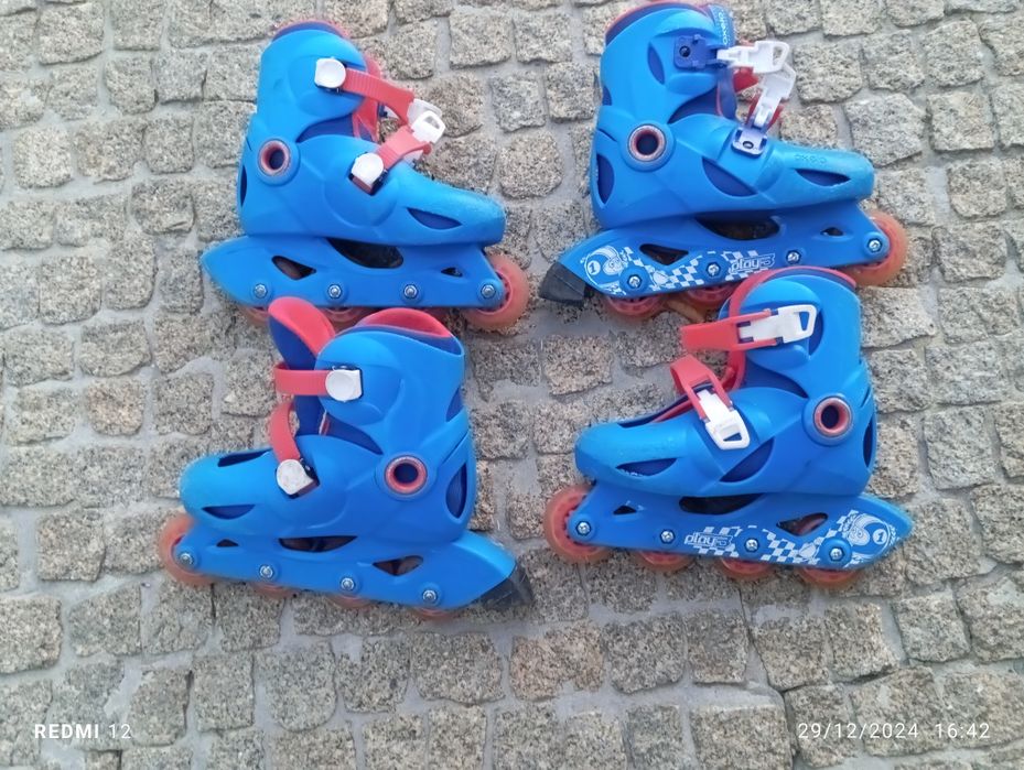 Vários pares Patins Oxelo linha troco