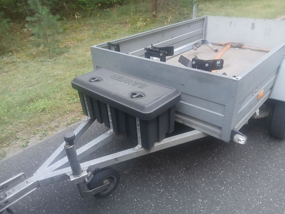 Przyczepa motocyklowa towarowa moto quad cross meble najazd pasy