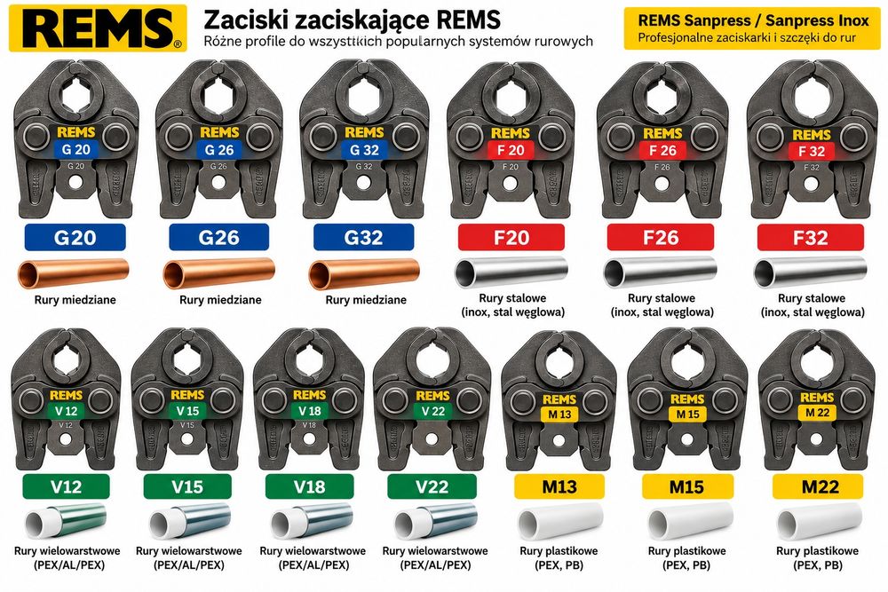 Zaciskarka do rur Rems