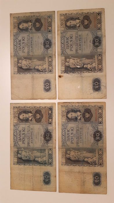 Banknoty 20zł z 1936 roku
