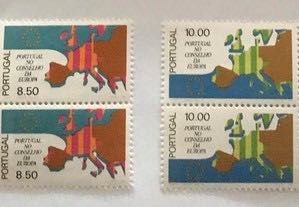 2 Sheets of New Stamps – Portugal in the Council of Europe – 1977