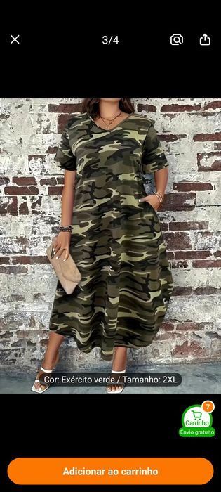 vestido de tamanho grande