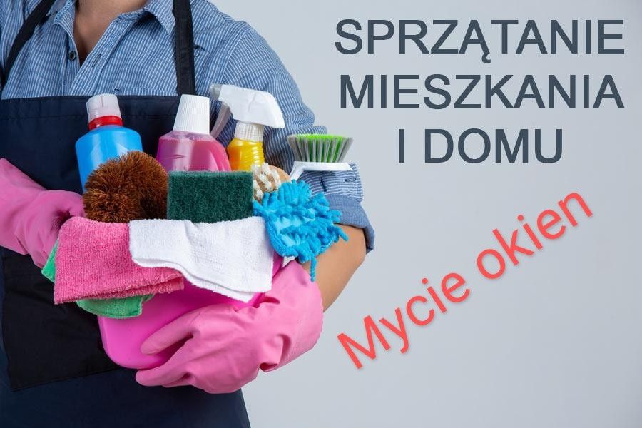 Sprzątanie domów, mieszkań, biur. Mycie okien.