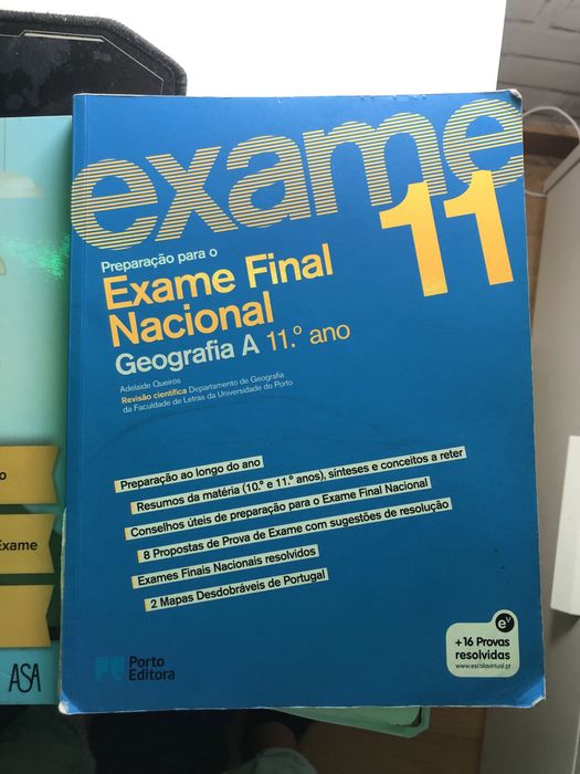 livros de geografia preparacao para exame 11 ano