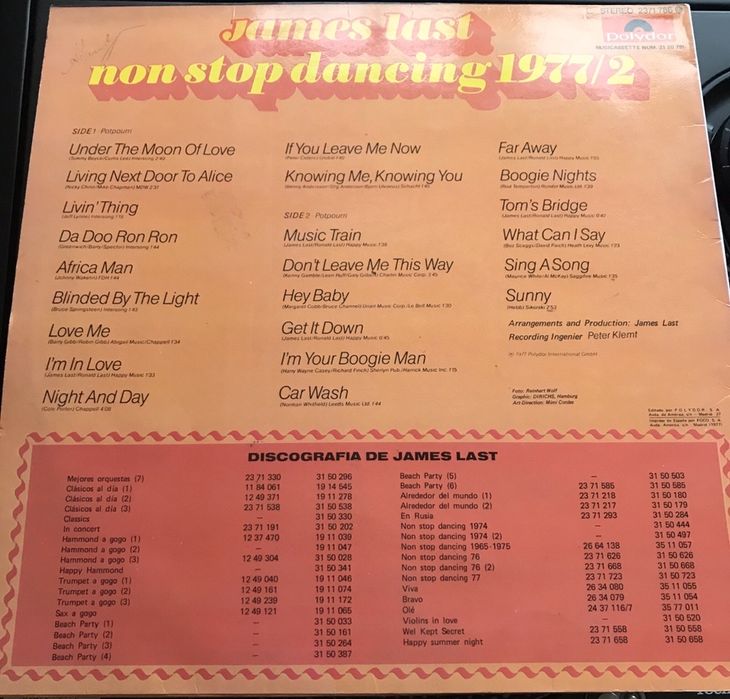 Vinil James Last - non stop dancing 1977/2