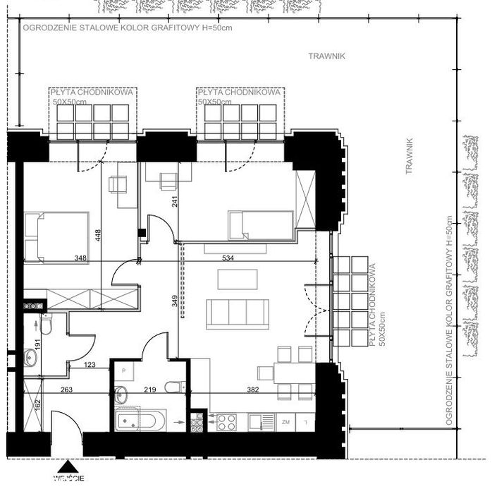 3-pokojowy Loft z prywatnym ogrodem, blisko Centrum, oddany w 2025r.