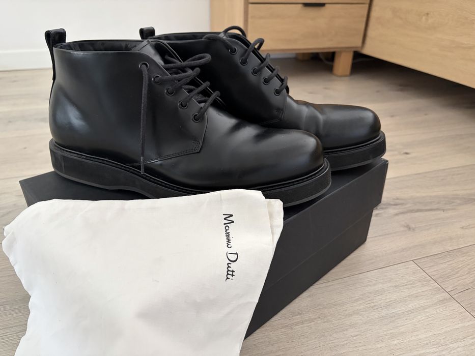 Meskie skórzane botki Massimo Dutti