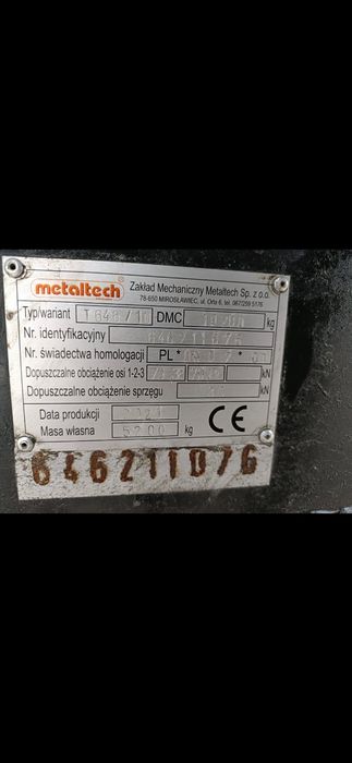 Przyczepa Tandem MetalTech TS 14 2021 r.