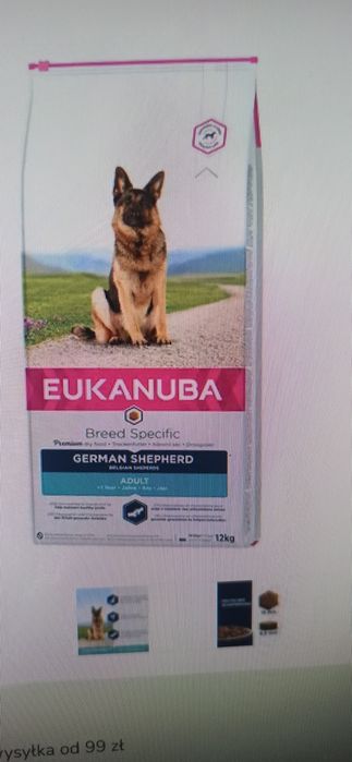 Karma 12 kg dla owczarka