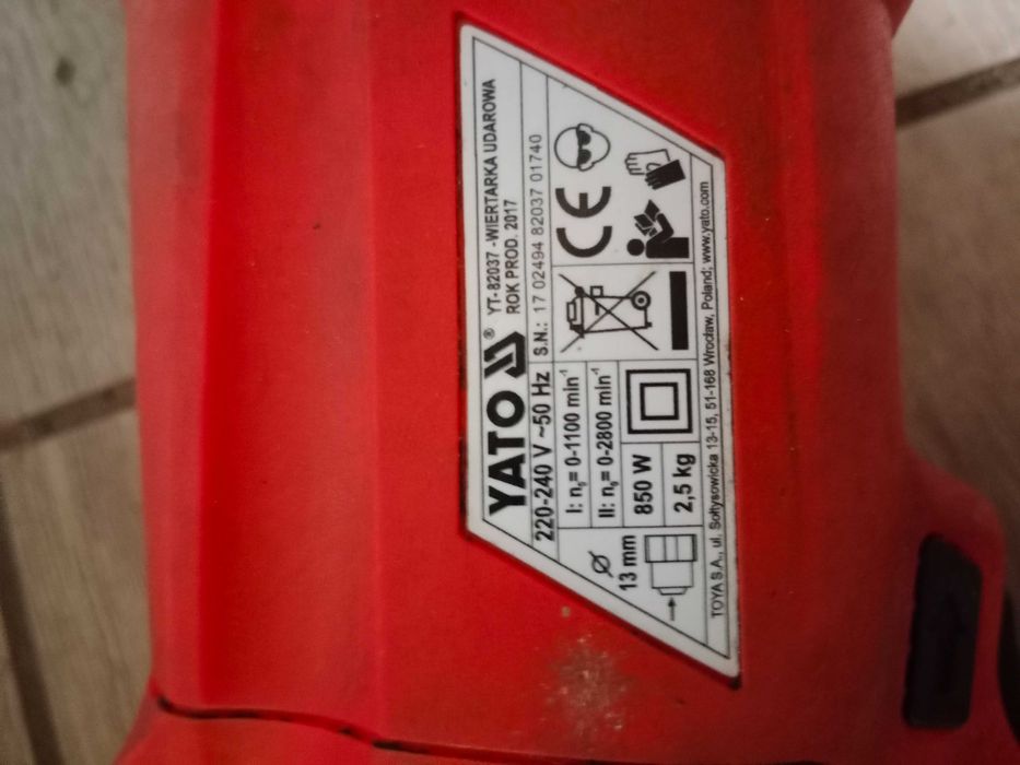 Szlifierka kątowa Yato 1100w