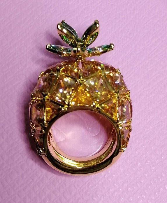 Swarovski Idyllia pierścionek koktajlowy ananas rozmiar 50-52