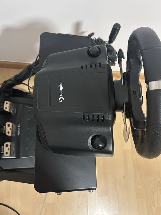 Kit volante logitech g29 + suporte + caixa de mudanças
