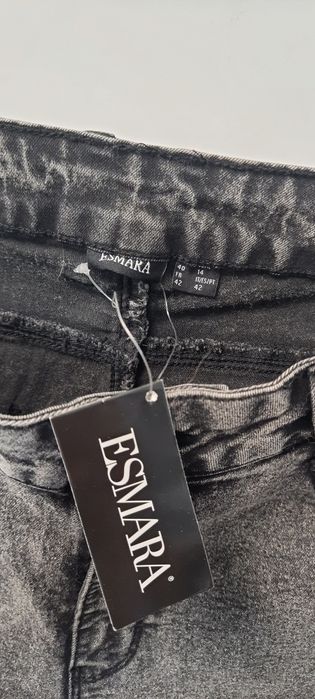 Skinny spodnie rurki rozm 40 marmurkowe