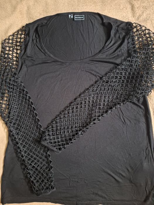 Bluzeczka z siatkowym rekawkami