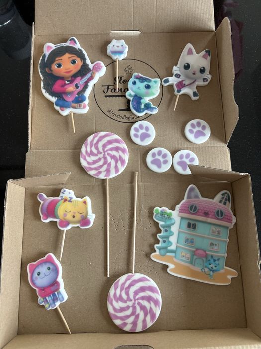 Masa cukrowa koci domek gabi figurki