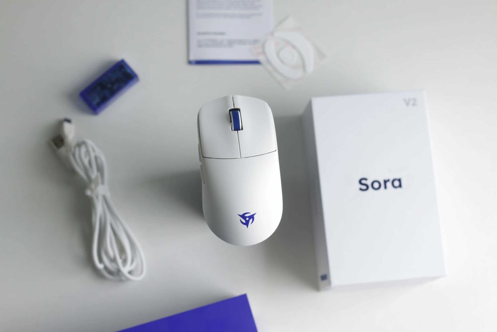 Ninjutso Sora V2 +8K ДОНГЛ 39г Самая лёгкая игровая беспроводная мышь