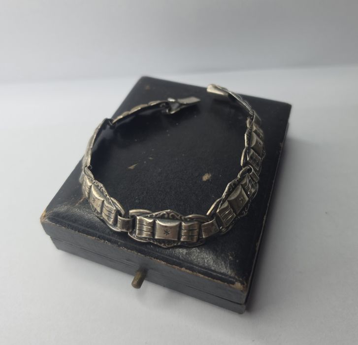 Art Deco bransoletka srebrna srebro 830